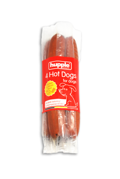 Hupple Hot Dog chicken bacon, 220 g