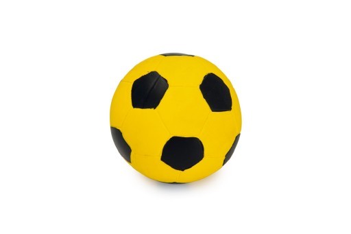 Latex Voetbal zwart/geel